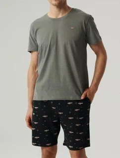 Pánské pyžamo Atlantic NMP-384 v plné délce S-2XL