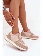 Dámské Kožené Tenisky Big Star OO274521 HI-POLY SYSTEM Nude