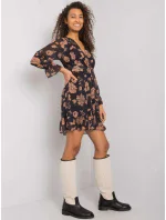 Šaty DHJ SK 12220 3.51P hnědá Šaty DHJ SK 12220 3.51P hnědá