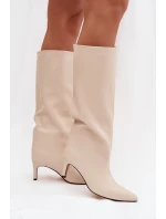 Kozačky na podpatku  model 221144 Step in style