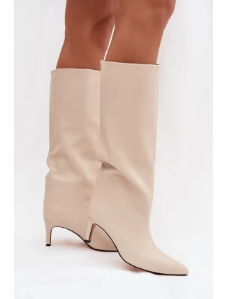 Kozačky na podpatku  model 221144 Step in style