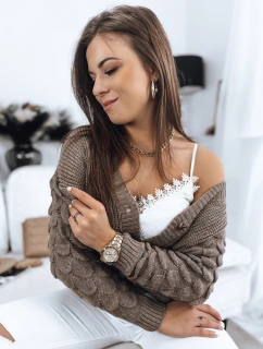 SINSA dámský svetr moka FashionStreet MY1630