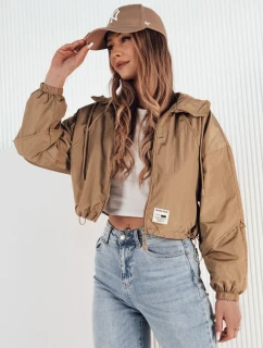 Dámská přechodná bunda s kapucí ISCAR béžová FashionStreet TY4208