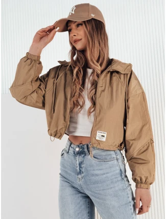 Dámská přechodná bunda s kapucí ISCAR béžová FashionStreet TY4208