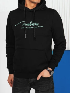 Pánská mikina s kapucí černá FashionStreet BX5701