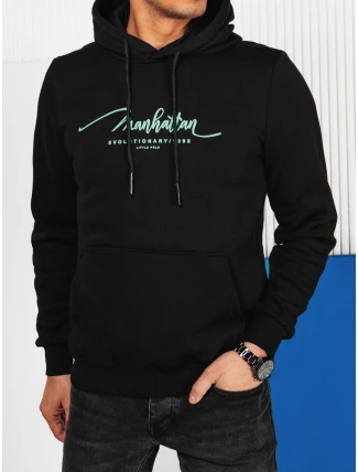 Pánská mikina s kapucí černá FashionStreet BX5701