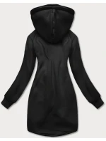Dlouhá černá dámská mikina (AMG-855B) Dlouhá černá dámská mikina (AMG-855B)