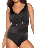 Dámské jednodílné plavky 48 black plus - AVA