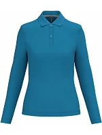 Kariban K 244 Dámské piqué polo s dlouhým rukávem 20.K244 tropical blue Kariban K 244 Dámské piqué polo s dlouhým rukávem 20.K244 tropical blue