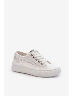 Dámské krajkové tenisky Lee Cooper LCW-23-44-1617 bílé