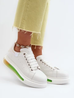 Dámské kožené tenisky GOE NN2N4029 bílé