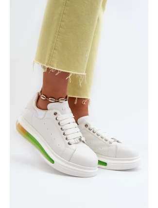 Dámské kožené tenisky GOE NN2N4029 bílé