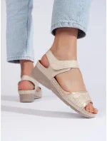 Designové sandály dámské hnědé platforma Designové sandály dámské hnědé platforma