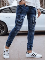 Pánské džínové bojové kalhoty modré FashionStreet UX4327