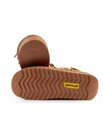 D.Franklin dámské sněhové boty zimní módní kožešina zateplené hnědé pro kotníkové dámské