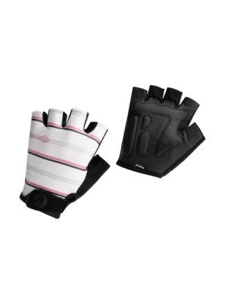 Rogelli dámské rukavice STRIPE bílo-růžové XL