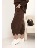 Komplet bavlněný mikina + kalhoty tmavě mátová