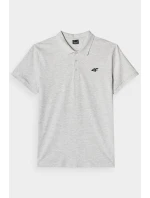 Pánské Polo Tričko Regular S Logem 4F Šedé 4FWMM00TPTSM316-27M