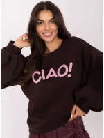 RV BL mikina A1044.78 tmavě hnědá