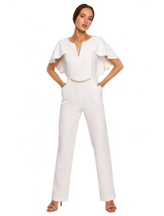 M670 Kombinéza s volánky - ecru