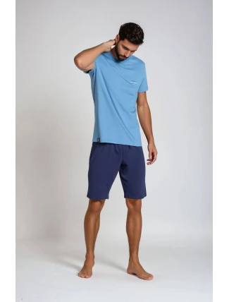 Pyžamo Duty 38881-95X Modrá a tmavě modrá - Henderson