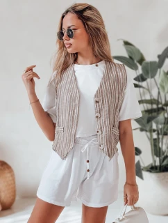 Dámské látkové šortky SUMMER TRIP white FashionStreet SY0438