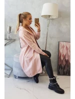Oversize pláštěnka s kapucí tmavě pudrově růžová Oversize pláštěnka s kapucí tmavě pudrově růžová