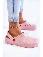 Dámské světlé pantofle Kroks Big Star II275008 Růžové Dámské světlé pantofle Kroks Big Star II275008 Růžové