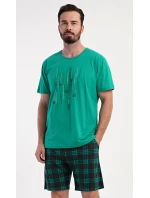 Pánské pyžamo šortky Tetris