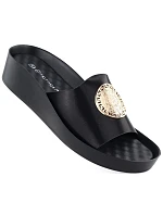 Dámské žabky na platformě černé Potocki 43326