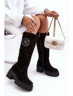 Dámské semišové kotníkové boty černé Lewski 3367 Dámské semišové kotníkové boty černé Lewski 3367