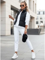 Dámská přechodná krátká prošívaná oboustranná vesta LEOVELLA černá FashionStreet TY4649