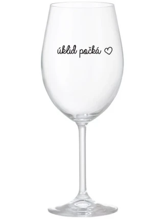 ÚKLID POČKÁ - čirá sklenice na víno 350 ml ÚKLID POČKÁ - čirá sklenice na víno 350 ml