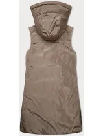 Červeno/béžová oboustranná dámská vesta s kapucí S'West (B8221-4) Červeno/béžová oboustranná dámská vesta s kapucí S'West (B8221-4)