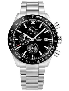Pánské hodinky Giewont Chronograph Sapphire Silver Black GW8720-B2