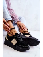 Dámské Semisove sportovní boty na klínu Černá Larson