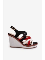 Sandály na Klínu S ramínky námořnická modrá Ellen