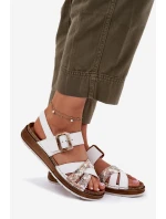 Dámské Sandály S Přezkou Inblu GS000056 Bílé