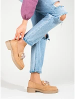 Módní dámské  mokasíny  bez podpatku