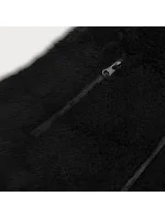 Černá dámská plyšová vesta (HH005-1)