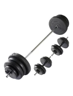 NASTAVITELNÁ SADA ČINEK VIRTUFIT - SADA ČINEK - 60,5 KG - ČERNÁ