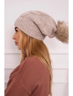 Fleecová čepice Carolina K243 béžová Fleecová čepice Carolina K243 béžová