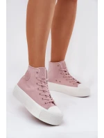 Dámské Tenisky Na Platformě Big Star RR274739 Růžové