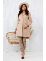 Dámský kabát Emili Béžová - Merce Dámský kabát Emili Béžová - Merce