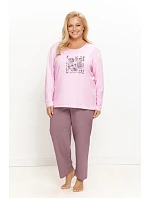 3657 DÁMSKÉ DLOUHÉ PYŽAMO SOLENE 2XL–4XL 3657 DÁMSKÉ DLOUHÉ PYŽAMO SOLENE 2XL–4XL