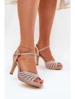 Sandály na podpatku model 209927 Step in style Sandály na podpatku model 209927 Step in style