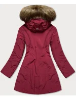 Červená dámská zimní bunda (m21309)