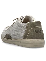 Šedé pánské šněrovací polobotky Rieker 08600-63