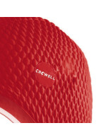 Červená plavecká čepice Crowell Java s bublinami.2