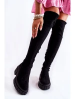 Dámské semišové boty Workers Černá Cheera